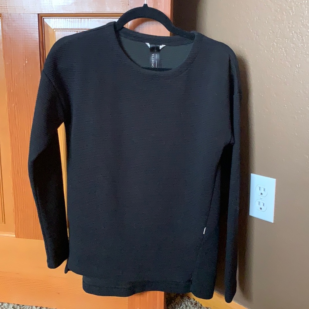XS Mondetta Sweatshirt Black Ribbed